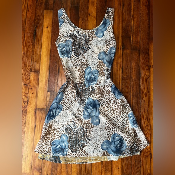 Vintage 90s REVERSIBLE multi print sundress - Picture 2 of 4